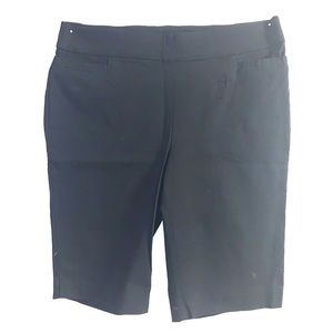 Black shorts - slim fit - stretch - long length